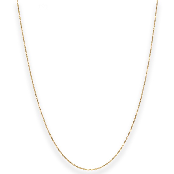 1mm Doppelankerkette aus 333 Gelbgold 50cm