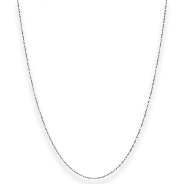 1mm Doppelankerkette aus 950 Platin 50cm