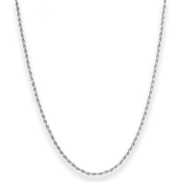 1.8mm Kordelkette massiv aus 925 Silber 45cm