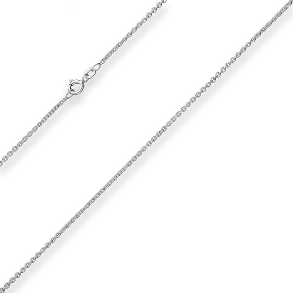 2mm Rund-Ankerkette aus 925 Silber rhodiniert 55cm
