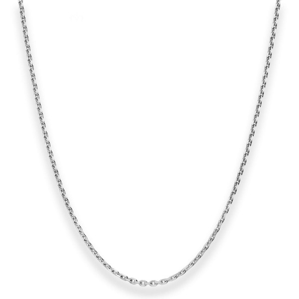1.9mm Ankerkette diamantiert aus 925 Silber rhodiniert 45cm
