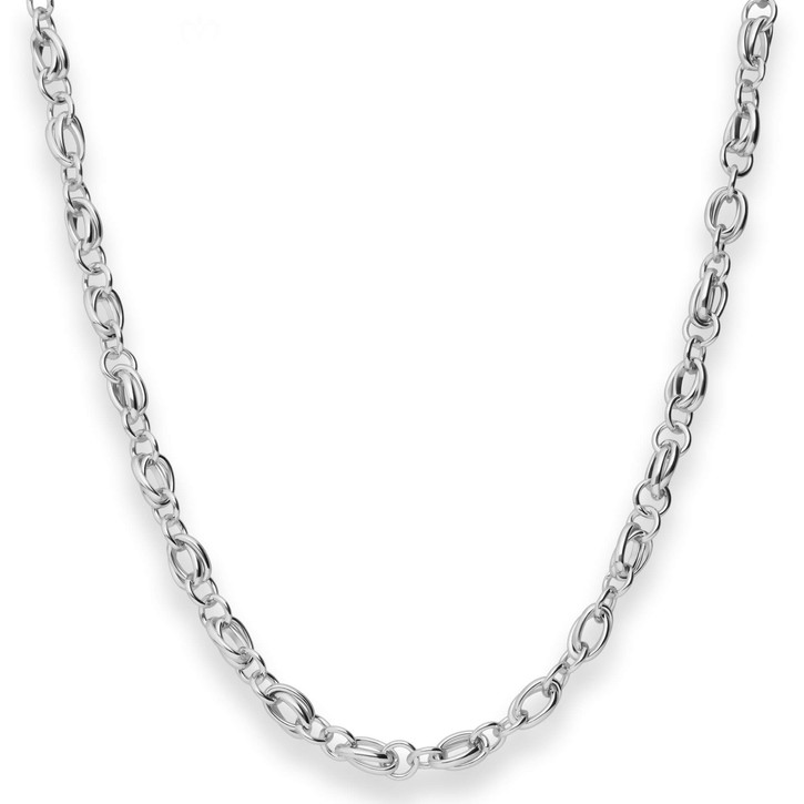 4.5mm Ankerkette weit aus 925 Silber 45cm
