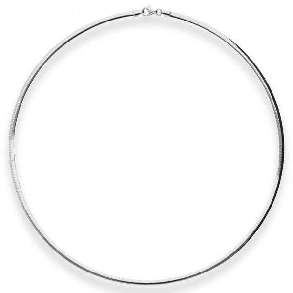 3mm Tondakette oval aus 925 Silber 45cm