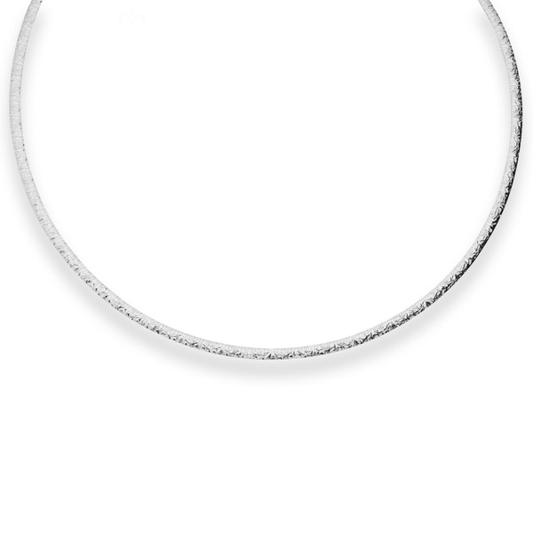 3mm Tondakette oval aus 925 Silber 45cm