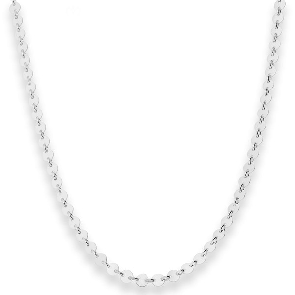 4mm Plattenkette aus 925 Silber 36cm
