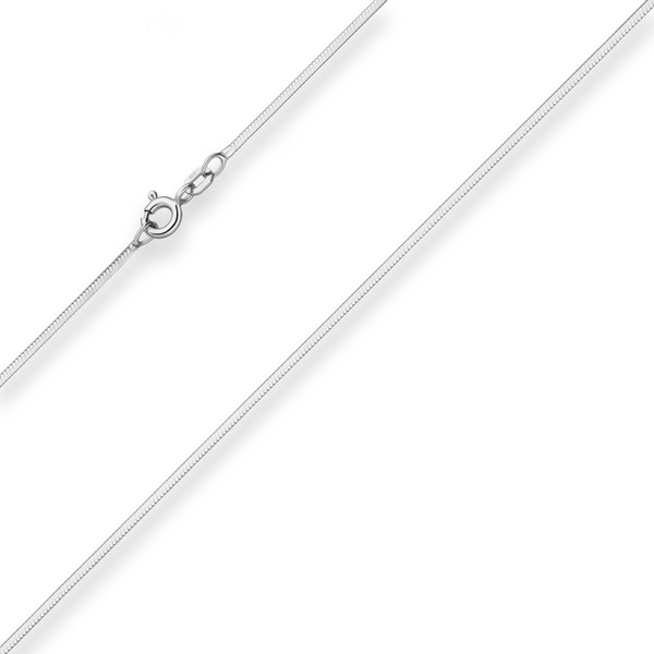 1.2mm Schlangenkette diamantiert aus 925 Silber 50cm