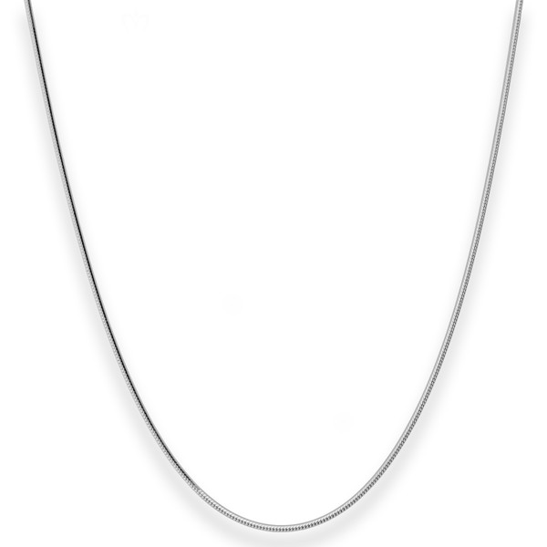 1.2mm Schlangenkette diamantiert aus 925 Silber 50cm