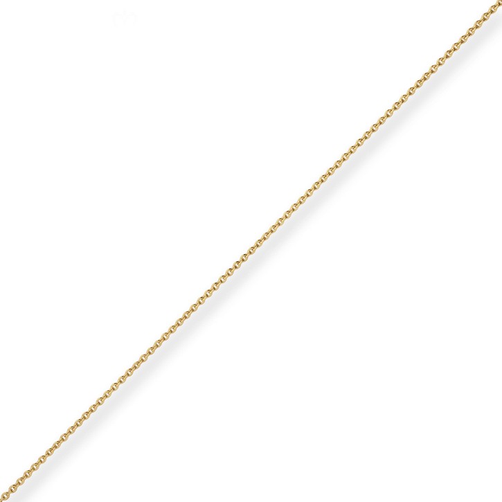 1.3mm Rund-Ankerkette aus 585 Gelbgold 50cm