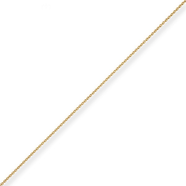 1.3mm Rund-Ankerkette aus 585 Gelbgold 50cm
