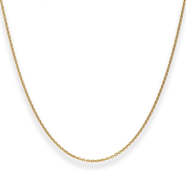 1.3mm Rund-Ankerkette aus 585 Gelbgold 50cm