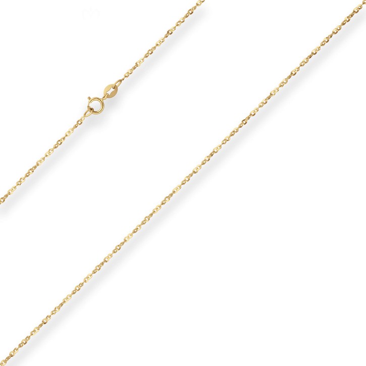 1.5mm Fantasiekette aus 333 Gelbgold 45cm