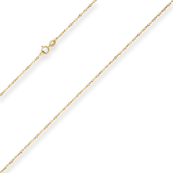 1.5mm Fantasiekette aus 333 Gelbgold 45cm