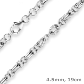 4,5mm Armband Ankerkette weit Silberarmband Armschmuck aus 925 Silber 19cm 4,5mm Armband Ankerkette weit Silberarmband Armschmuck aus 925 Silber 19cm