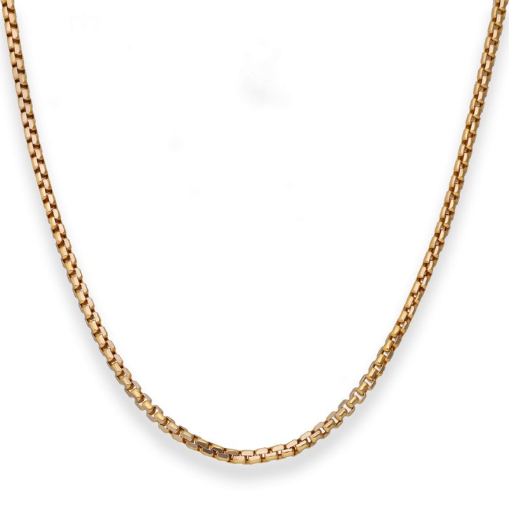 2.5mm Fantasiekette aus 585 Gold gelb weiß 42cm
