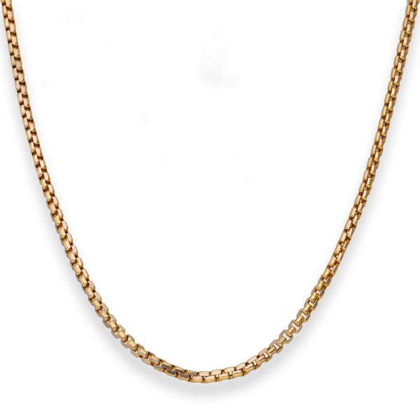 2.5mm Fantasiekette aus 585 Gold gelb weiß 45cm