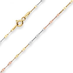 1,5mm Fantasiekette Goldkette Collier Halskette aus 585 Gold Gelbgold 45cm 1,5mm Fantasiekette Goldkette Collier Halskette aus 585 Gold Gelbgold 45cm