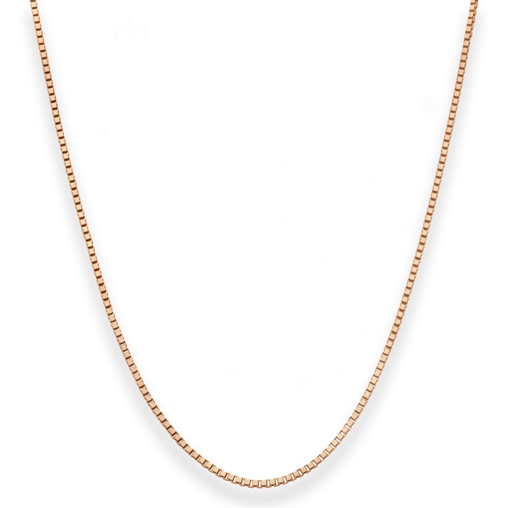 1.4mm Veneziakette aus 585 Weißgold 70cm