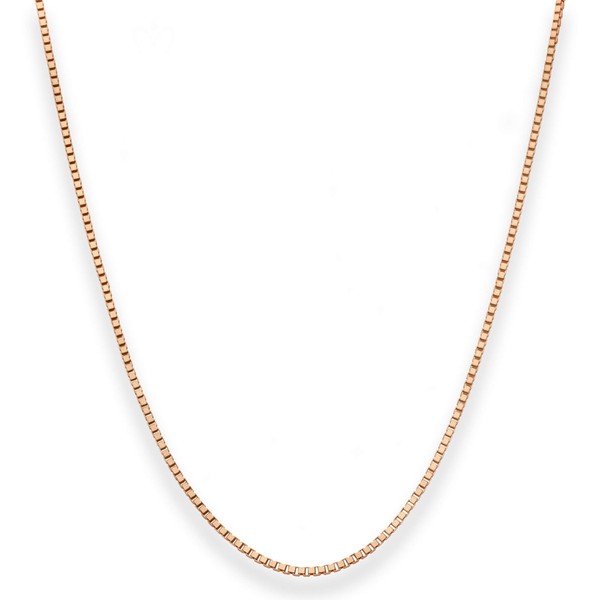1.4mm Veneziakette aus 585 Weißgold 70cm