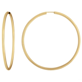 Paar Ohrringe Creolen rund groß Ohrschmuck aus 585 Gold Gelbgold 60x2,5mm Paar Ohrringe Creolen rund groß Ohrschmuck aus 585 Gold Gelbgold 60x2,5mm