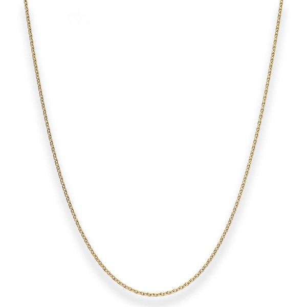 1.5mm Rund-Ankerkette aus 750 Gelbgold 45cm mit Zwischenöse
