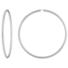 Paar Ohrringe Creolen rund groß XL Ohrschmuck aus 925 Silber 70x3mm Paar Ohrringe Creolen rund groß XL Ohrschmuck aus 925 Silber 70x3mm
