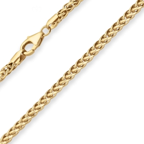 2,7mm Armband Zopfkette Goldarmband Armschmuck aus 585 Gold Gelbgold 19cm