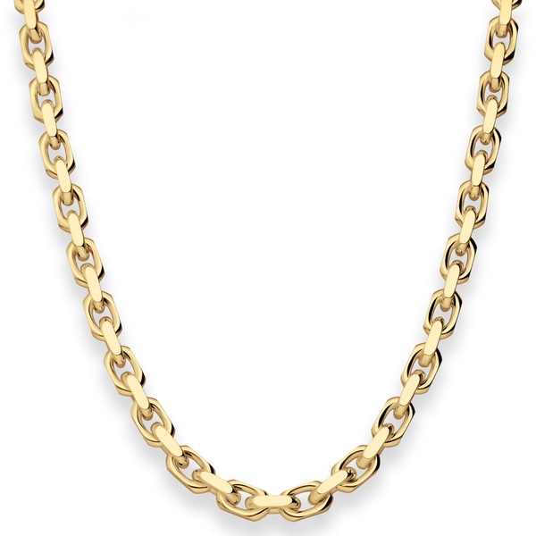 5.3mm Ankerkette diamantiert aus 585 Gelbgold 70cm