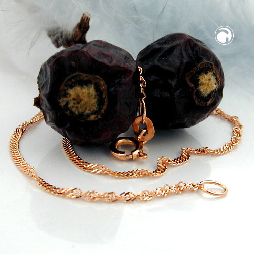 1,4mm Singapurkette 585 Rotgold 45cm