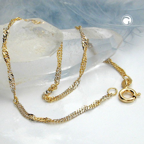 1,8mm Singapur Armband aus 585 Gold 19cm