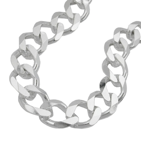 11x2,8mm Collier Kette Weitpanzerkette Halsschmuck 925 Silber 50cm Herren