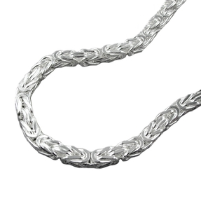 3mm Kette Halskette Collier Königskette aus 925 Silber 60cm Unisex Halsschmuck