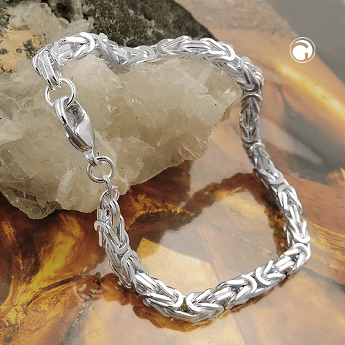 Armband 4mm Königskette Silber 925 19cm