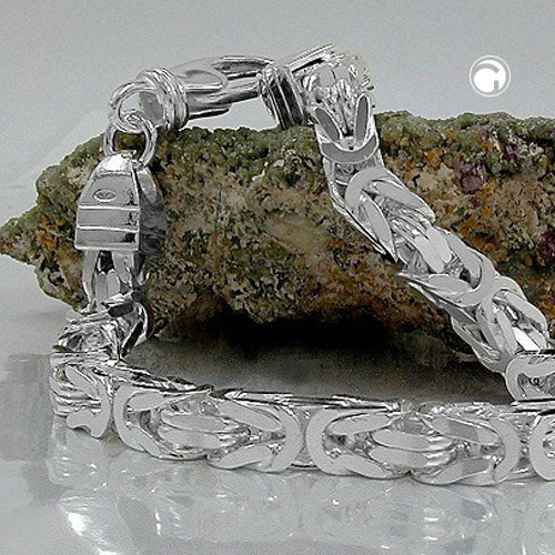 Armband 6mm Königskette Silber 925 21cm