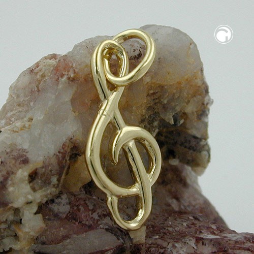 Anhänger Notenschlüssel 14Kt GOLD