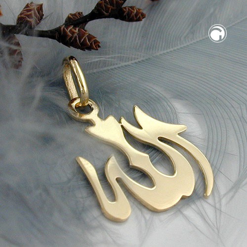 Anhänger Allah 14Kt GOLD