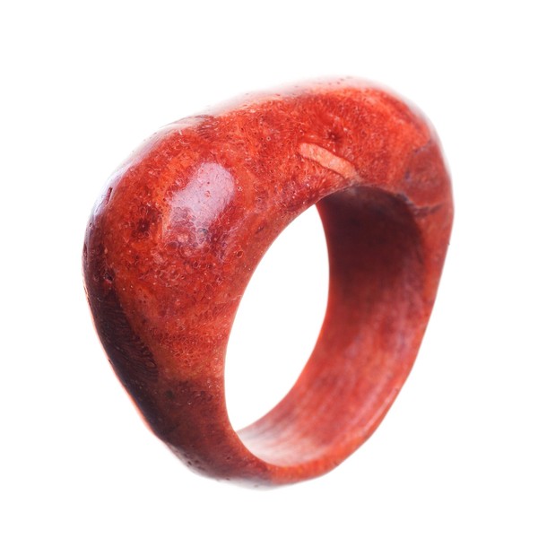 Ring aus Schaumkoralle