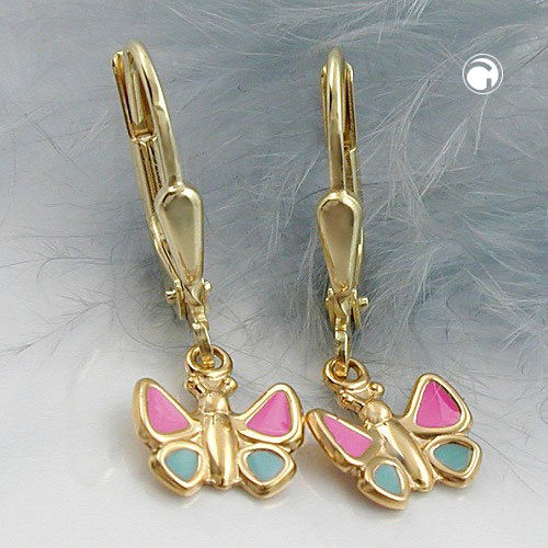 Brisur Schmetterling 9Kt GOLD