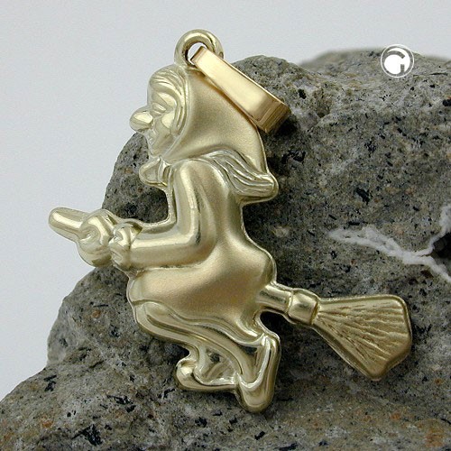 Anhänger Hexe 9Kt GOLD