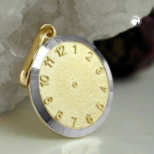 Anhänger Taufuhr bicolor 9Kt GOLD