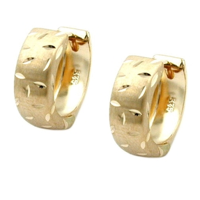Ohrringe Creolen Kreolen Ohrschmuck für Damen aus 9Kt 375 Gold Gelbgold Ohrringe Creolen Kreolen Ohrschmuck für Damen aus 9Kt 375 Gold Gelbgold