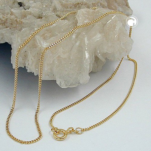 1,3mm Panzerkette aus 375 Gelbgold 45cm