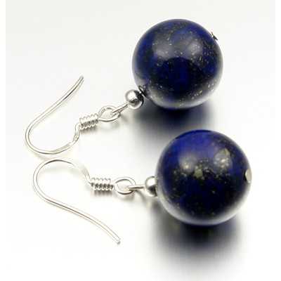 Ohrringe aus Lapis-Lazuli und 925 Silber