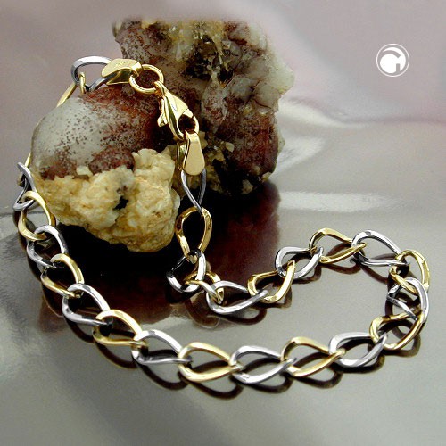 Armband Ankerkette oval aus 375 Gold 19cm