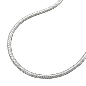Kette Collier aus 925 Echt Silber Schlange 1,5mm 80cm Halsschmuck Damen