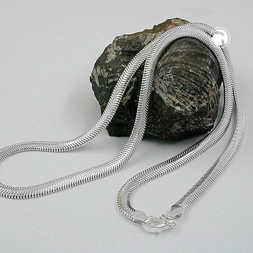 Collier Schlange flach abgerundet 925 45cm