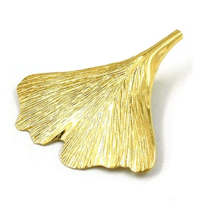 Ginkgoblatt - Goldanhänger Anhänger 375 Gold Gelbgold Halsschmuck Damen