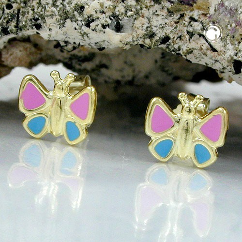 Ohrstecker Schmetterling aus 375 Gold