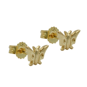 Ohrstecker Stecker Goldschmuck Schmetterling 9Kt 375 Gelbgold Ohrschmuck Damen Ohrstecker Stecker Goldschmuck Schmetterling 9Kt 375 Gelbgold Ohrschmuck Damen