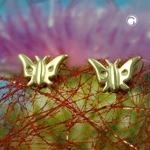 Ohrstecker Schmetterling 9Kt 375 Gold