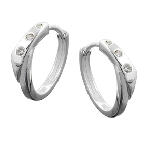 Ohrschmuck Creole Creolen Ohrringe für Damen Zirkonia & 925 Echt Silber Ohrschmuck Creole Creolen Ohrringe für Damen Zirkonia & 925 Echt Silber